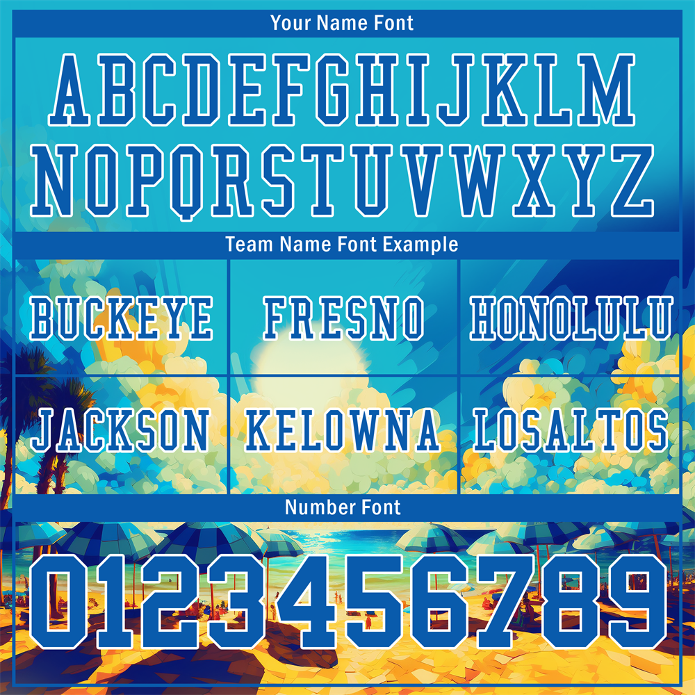 Custom Aqua Hawaii Blue Personalized Authentic Football Jersey FBJ02 - High-Quality Custom Sports Apparel for Teams & Fans - Perfect for Games, Training & Fan Support