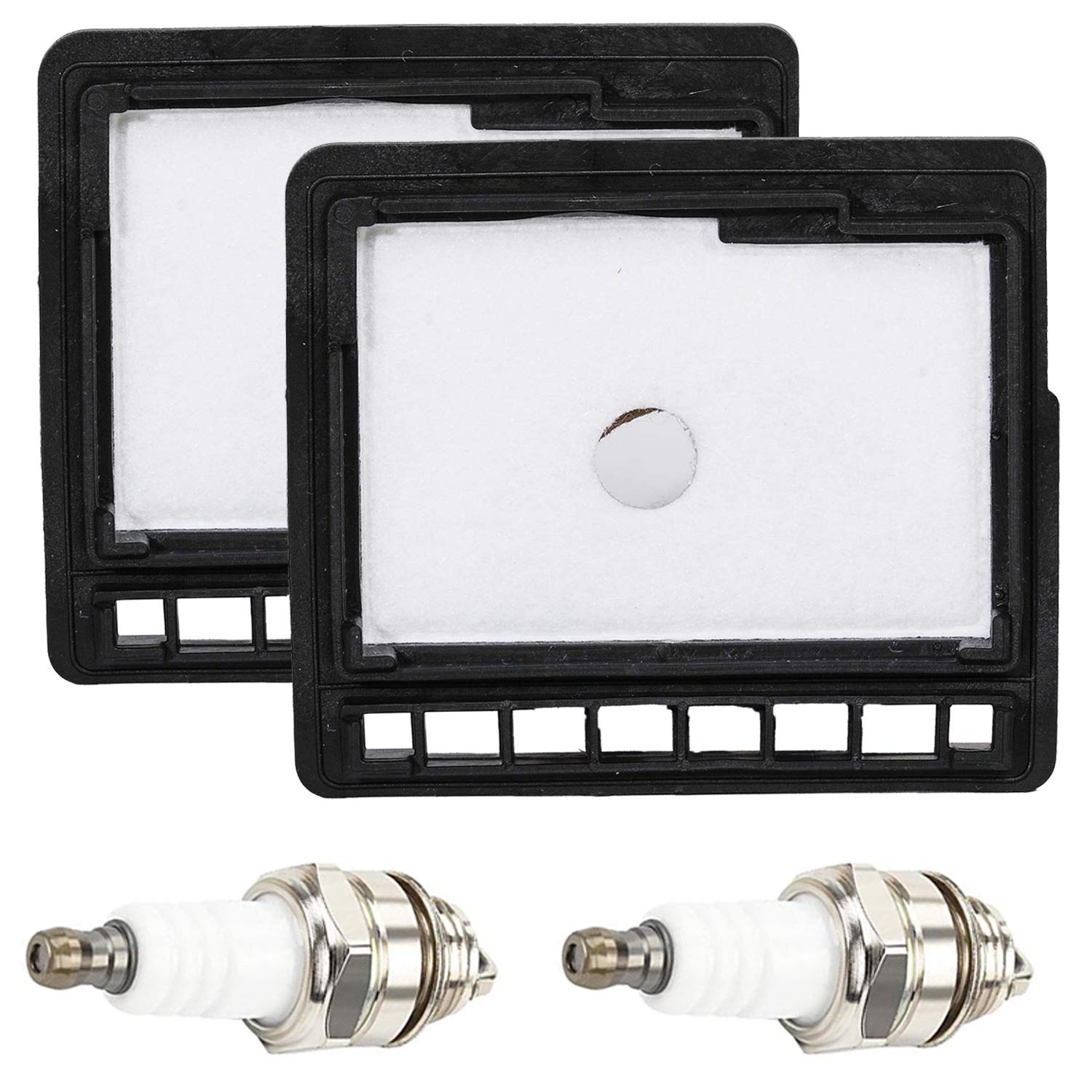 HIFROM Air Filter & Spark Plug Replacement Kit for Echo CS301 CS305 CS306 CS340 CS341 CS345 CS346 CS3000 CS3400 CS3450 Chainsaw - 2-Piece Set - Compatible with Lawn Mower & Air Cleaner - Perfect for Outdoor Power Equipment Maintenance & Small Engine Repair