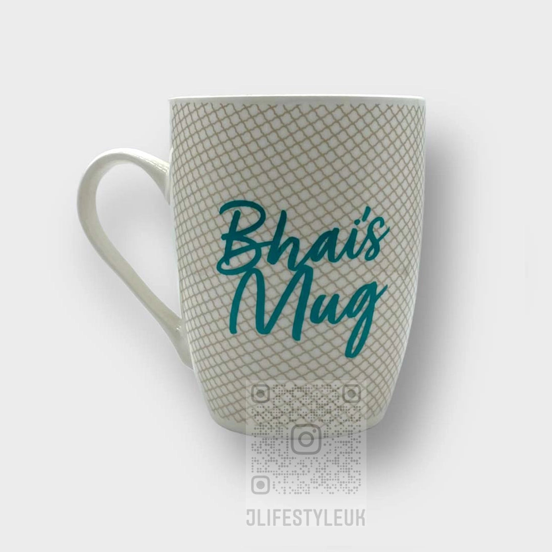 Bhai Baji Mugs - Premium Ceramic Coffee Cups with Handle for Tea, Hot Chocolate & Espresso - Perfect for Home, Office & Gifts