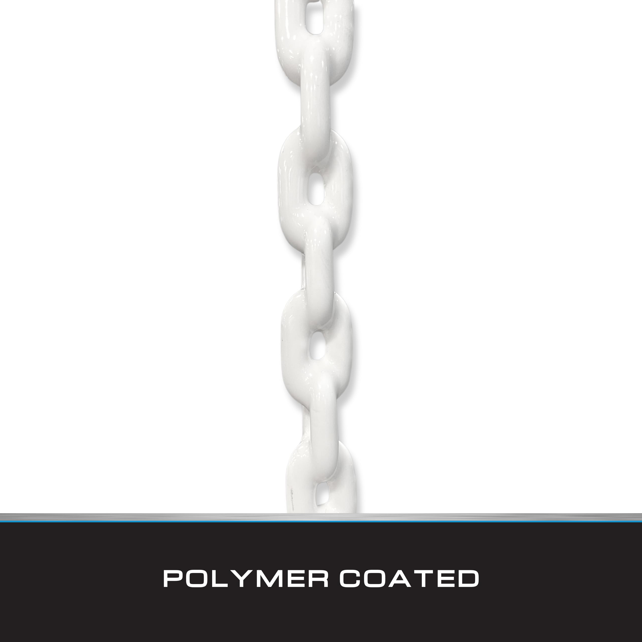 White Polymer Coated Anchor Chain 1/4