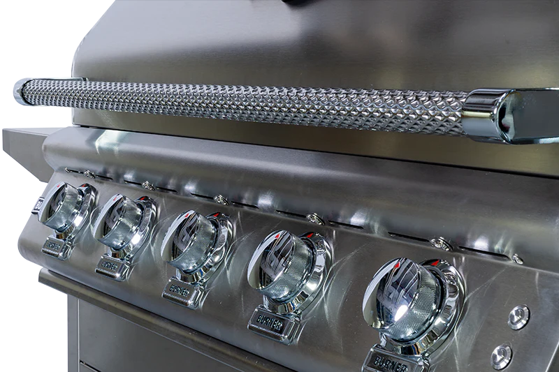 5 Burner 40 Inch Buck Gas Grill - Outdoor BBQ Grill with Stainless Steel Construction - Perfect for Backyard Parties, Camping & Tailgating