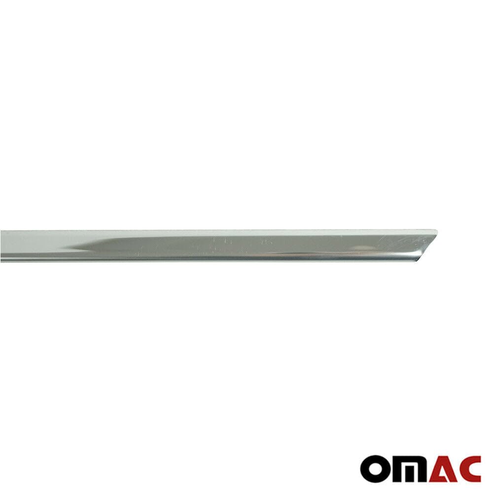 OMAC Rear Trunk Tailgate Door Handle Cover for Smart ForTwo 2007-2015 - Stainless Steel Silver - Perfect for Car Protection & Style Upgrade