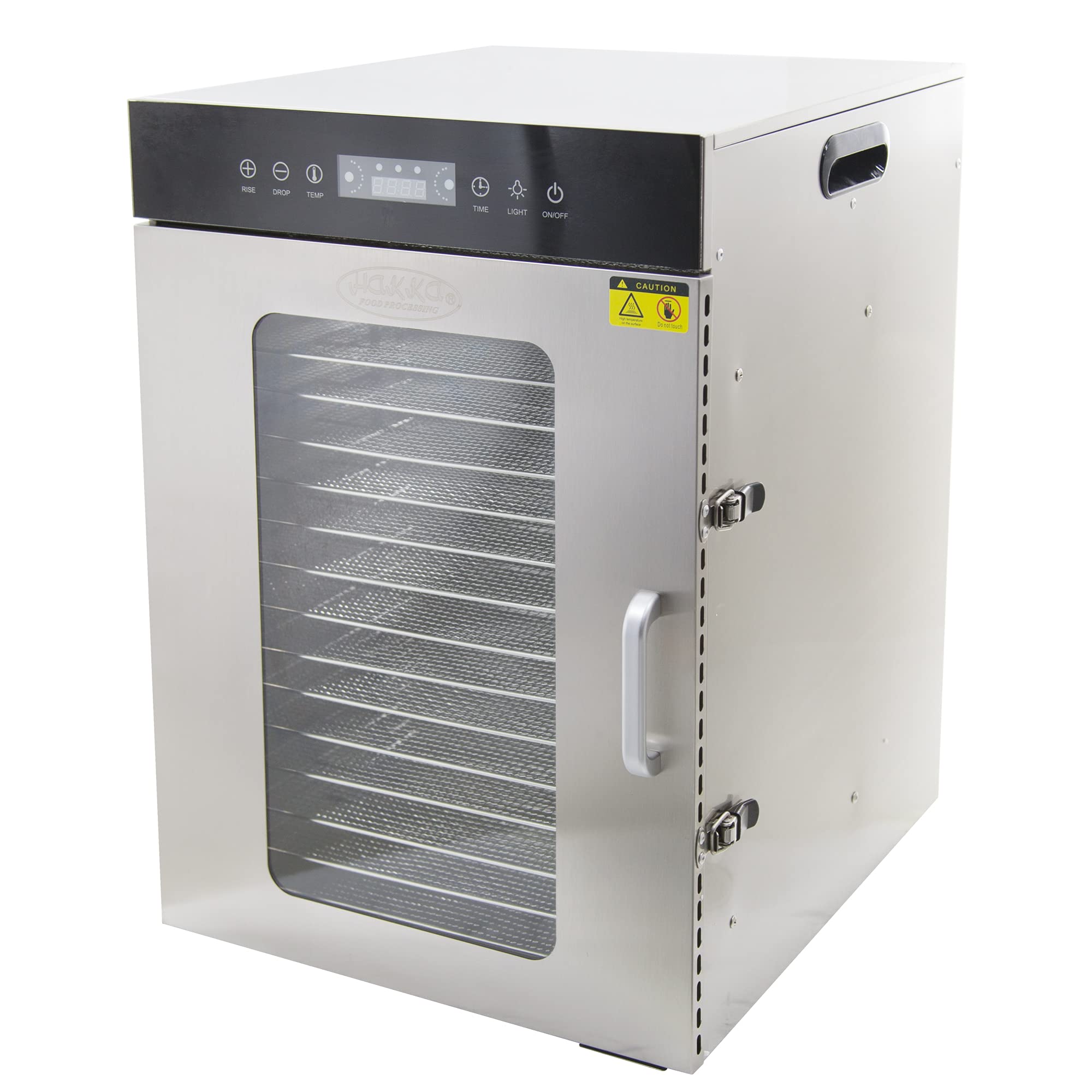Premium 1350W Stainless Steel Food Dehydrator with 16 Trays - Digital Temperature Control & 24H Timer for Jerky, Meat, Fruit, Herbs, Mushrooms, Vegetables - Perfect for Home Drying, Healthy Snacks, and DIY Pet Treats - Commercial-Grade Food Dryer for Kitchen, Camping, and Food Preservation
