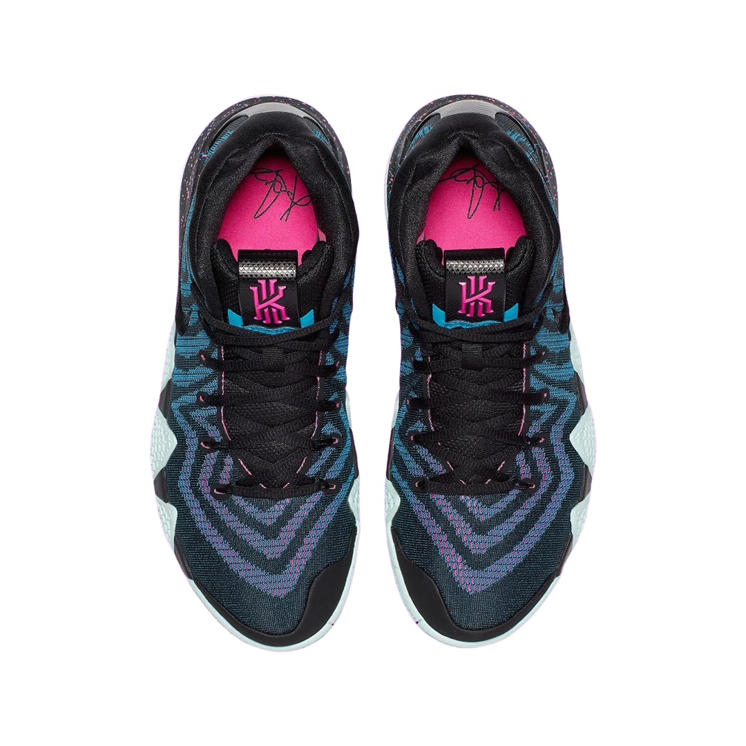 Nike Kyrie 4 80s Decade Pack Basketball Shoes - Black/Laser Fuchsia Retro Style for Men's Court Performance & Streetwear Fashion