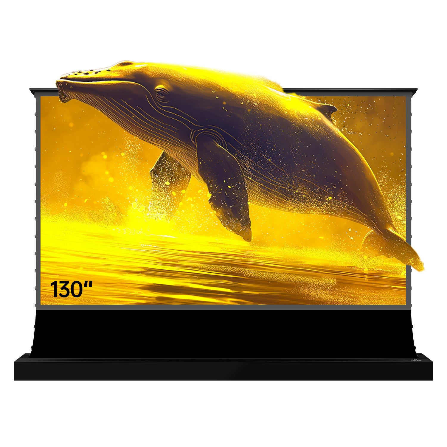 VIVIDSTORM 130 S PRO Plus Motorized Tension Floor Rising UST ALR Projector Screen - 4K Ultra HD Home Theater Projection Screen for Movies, Gaming & Presentations