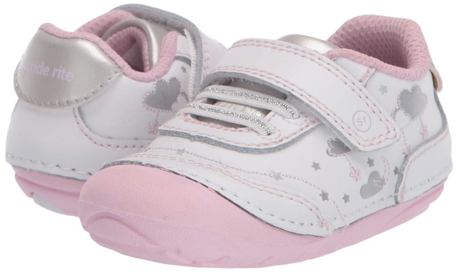 Stride Rite Soft Motion Adalyn First Walker Shoes for Baby Girls - Lightweight & Flexible Toddler Walking Shoes for First Steps - Perfect for Indoor Play, Park Outings & Special Occasions