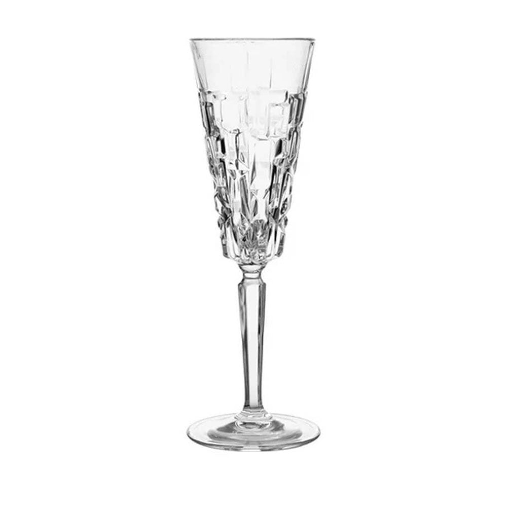 Lerato Crystal Flute Glasses Set of 4 - Elegant Champagne Flutes for Weddings, Parties & Special Occasions - Perfect for Toasting & Celebrations