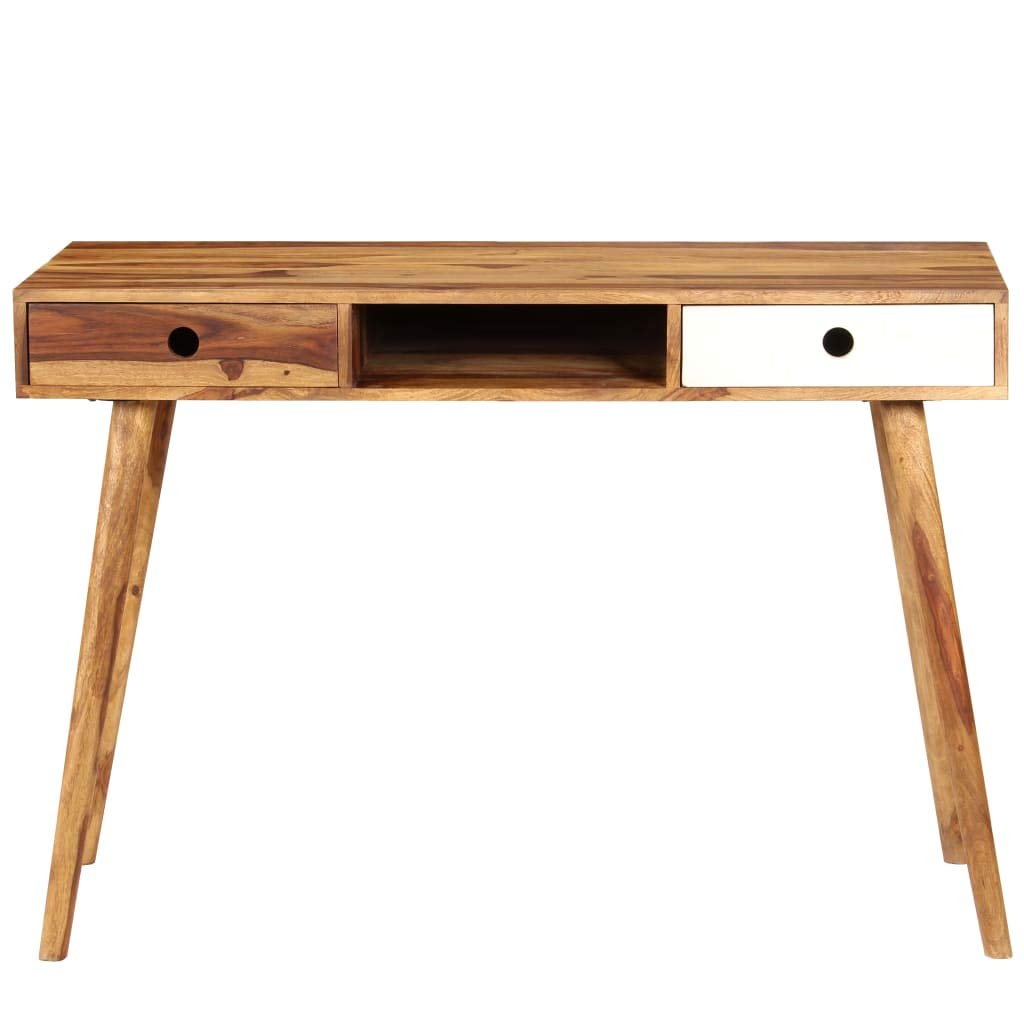Solid Sheesham Wood Writing Desk - 43.3