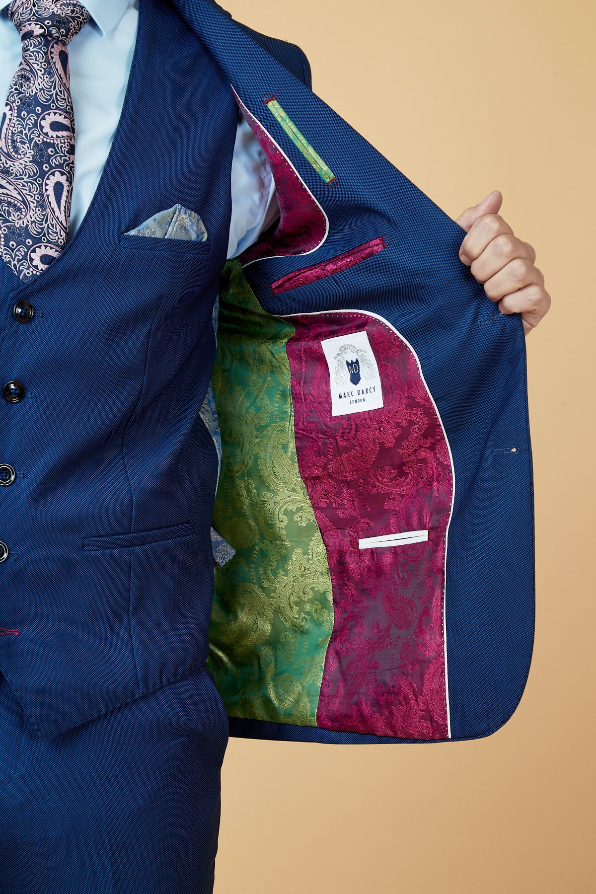 Royal Blue Two Piece Suit for Men - Premium Formal Business Attire - Perfect for Weddings, Office Meetings & Special Events