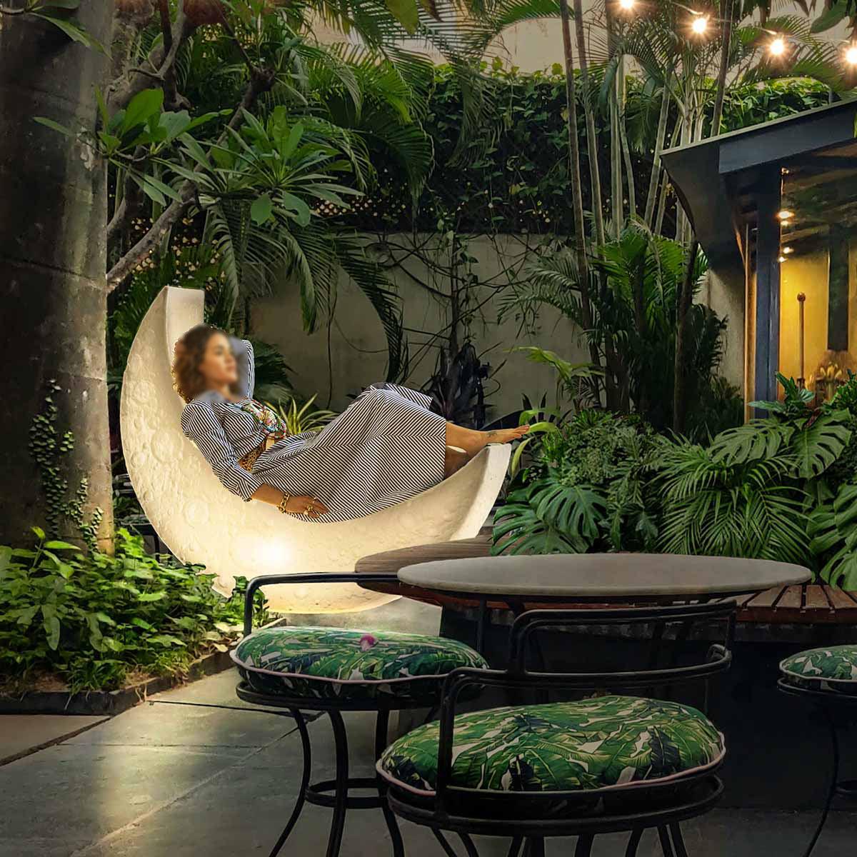My Moon Floor Lamp - Modern LED Night Light for Bedroom, Nursery & Living Room - Perfect for Relaxation, Reading & Decor
