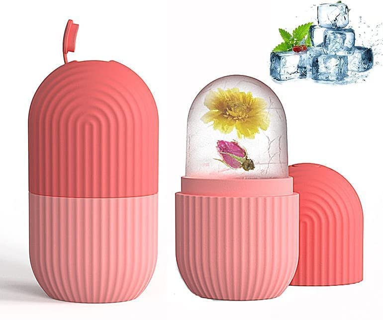 HUBTURE Reusable Ice Cube Molds for Face - Skin Care & Beauty Tool to Reduce Fine Lines, Puffiness & Dark Circles | Facial Icing Roller & Massager for Home Spa & Skincare Routine