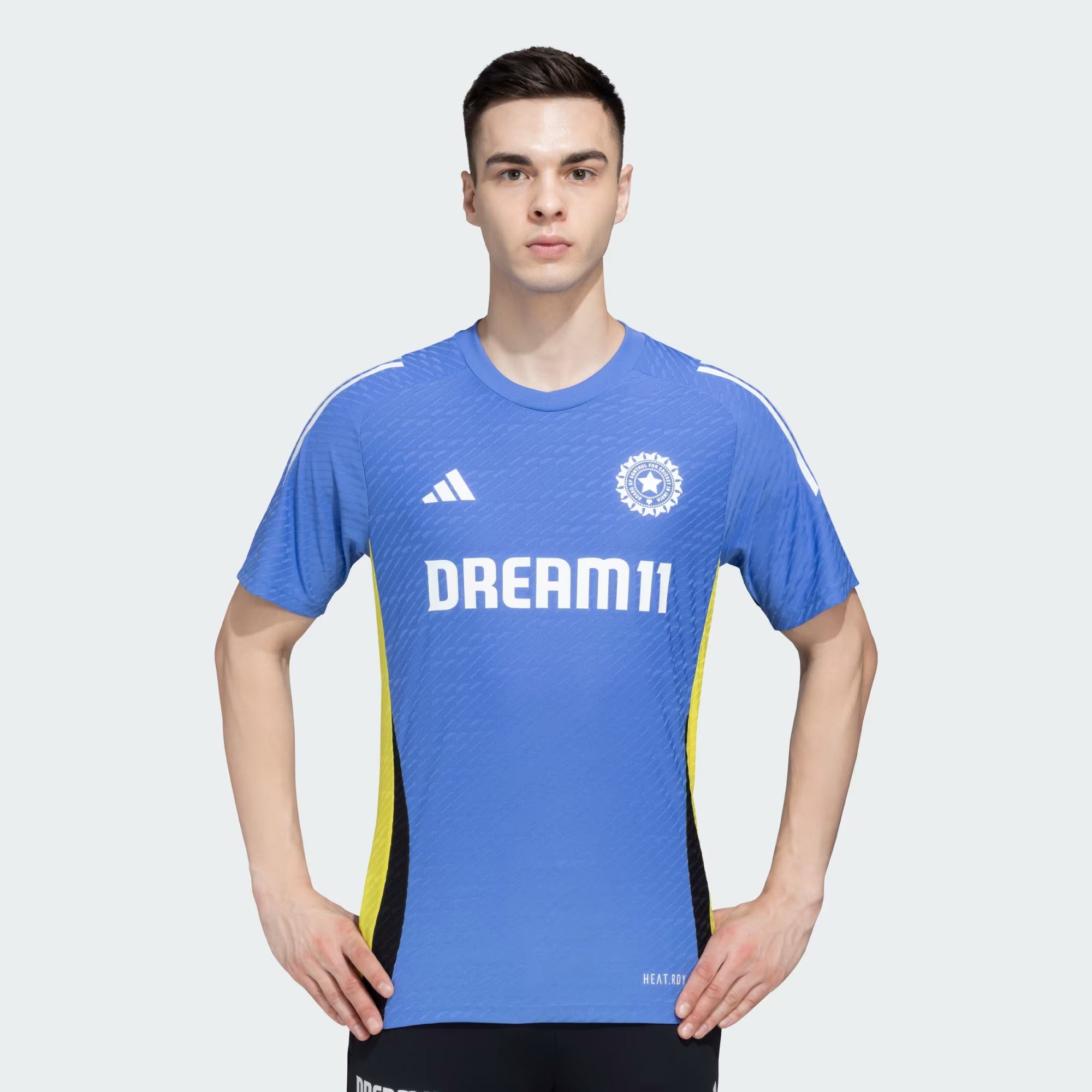 Adidas India Training Match Cricket Jersey - High-Performance Cricket Shirt for Men & Women - Perfect for Cricket Matches, Training & Sports Events