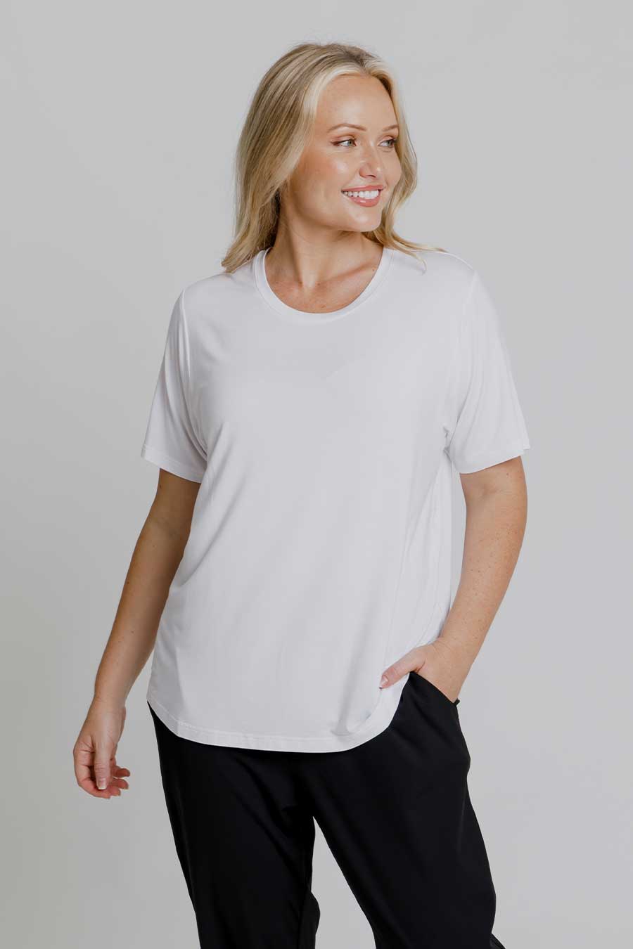 Classic Bamboo Cotton T-Shirt for Men - Soft Breathable White Tee - Eco-Friendly Casual Wear for Everyday & Outdoor Activities