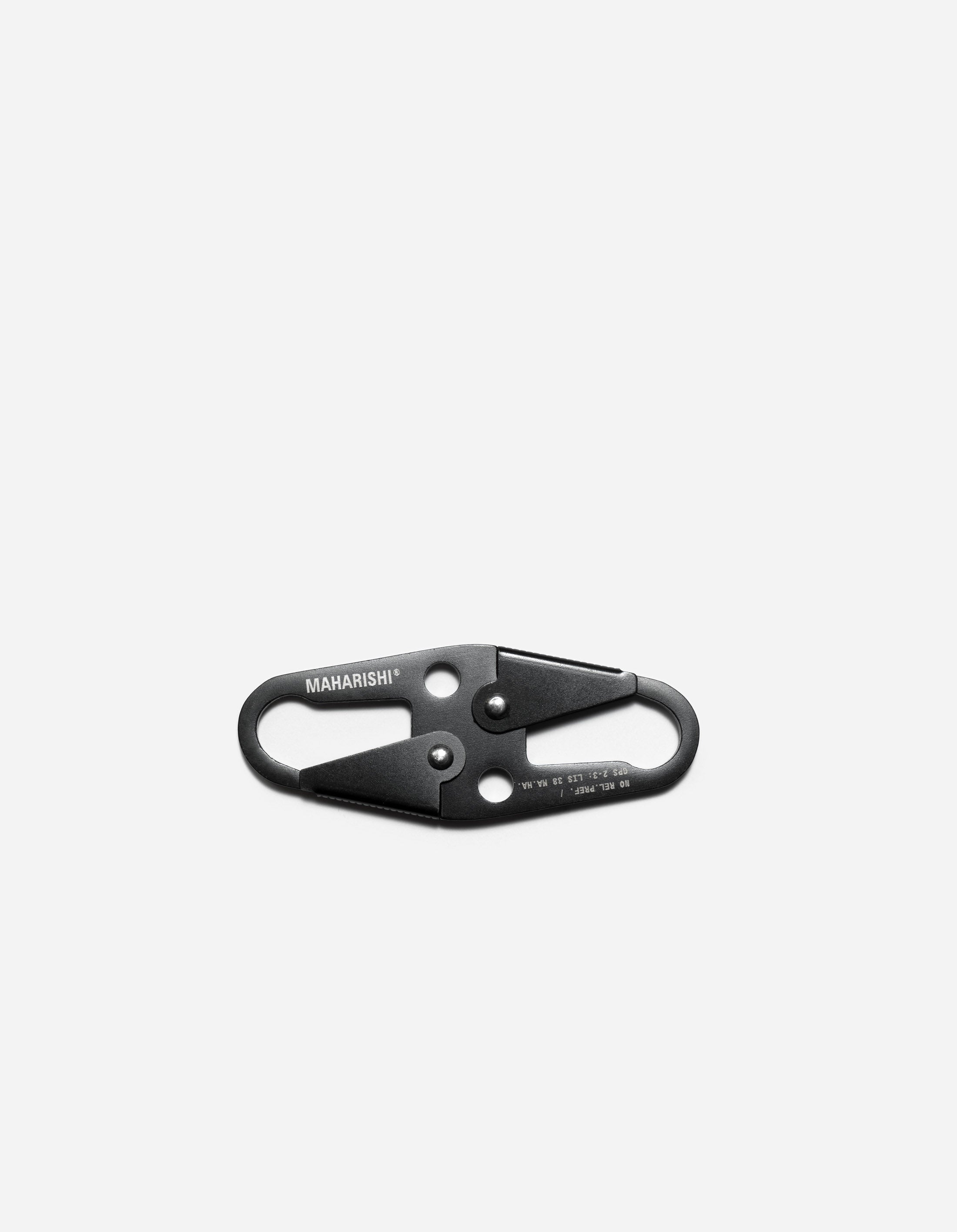 9351 XL Key Clip - Heavy Duty Stainless Steel Black Keychain Holder for Keys, Badges & Tools | Secure Key Organizer for Home, Office, Car & Outdoor Use