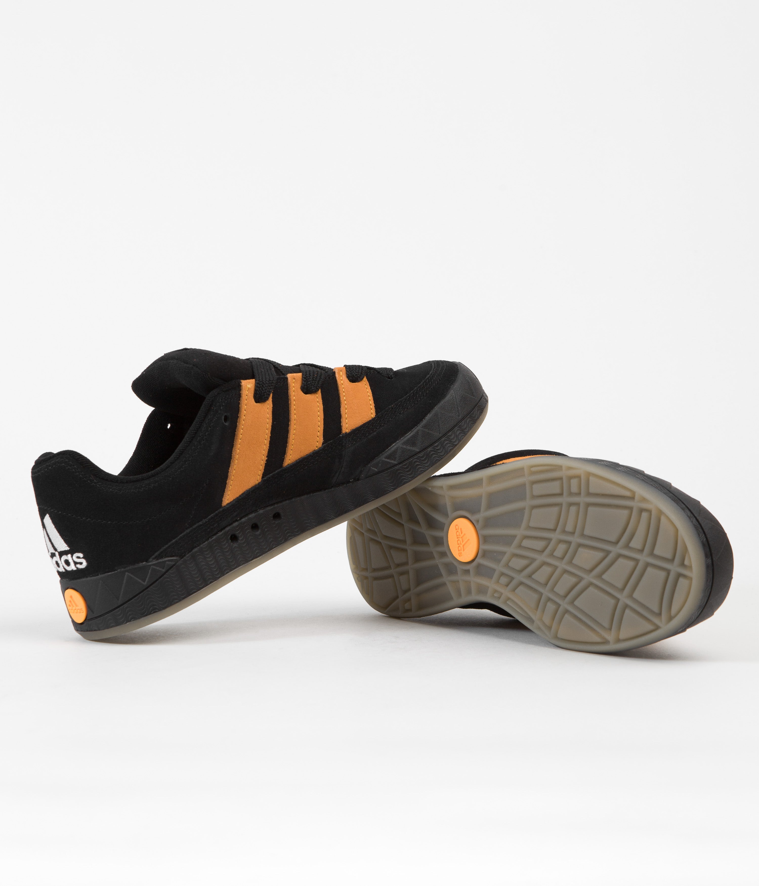 Adidas Jamal Smith Adimatic Sneakers - Core Black/Orange Rush/FTWR White - Men's Skateboarding Shoes for Streetwear & Casual Wear