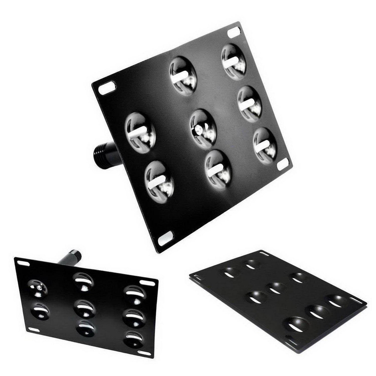 1st Gen Tesla Model 3 Y Front Bumper Tow Hook License Plate Mounting Bracket - Durable & Easy Installation for Custom Car Styling (Perfect for Car Shows & Street Legal Compliance)