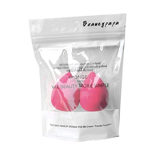 Beautypapa Makeup Blender Sponge - 2 Pack Premium Beauty Blending Sponge for Liquid Foundation, Cream & Powder - Flawless Concealer & Contouring Application | Perfect for Daily Makeup & Professional Use