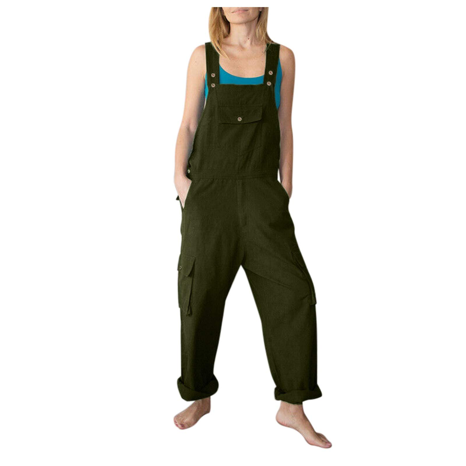 Sexy Women's High Waist Jumpsuit Romper - Stretchy Bodycon Summer Playsuit with Elastic Waist | Perfect for Beach, Club, or Date Night Outfits