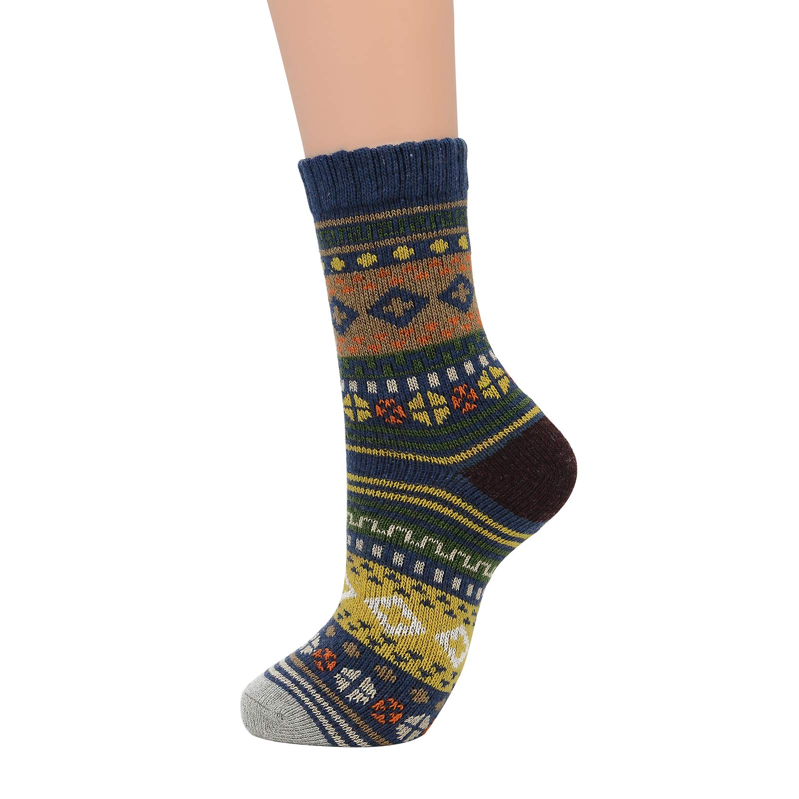 Premium Men's Wool Boot Socks - Thick Warm Winter Socks for Outdoor Sports & Hiking - Soft Thermal Athletic Socks for Christmas Gifts & Cold Weather Activities