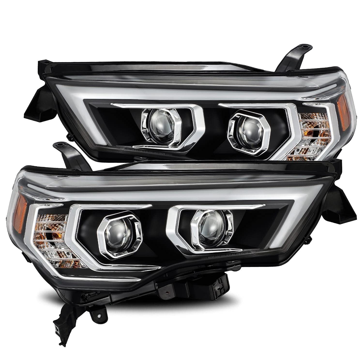 Cobra-Tek FITS 14-22 Toyota 4Runner LUXX-Series LED Projector Headlights - Black AlphaRex | High-Performance Lighting Upgrade for Off-Road & Night Driving