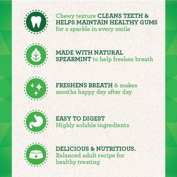Greenies Fresh Regular Adult Dog Dental Treats - 12oz | Tartar Control & Fresh Breath for Dogs | Perfect for Daily Oral Care & Training Rewards