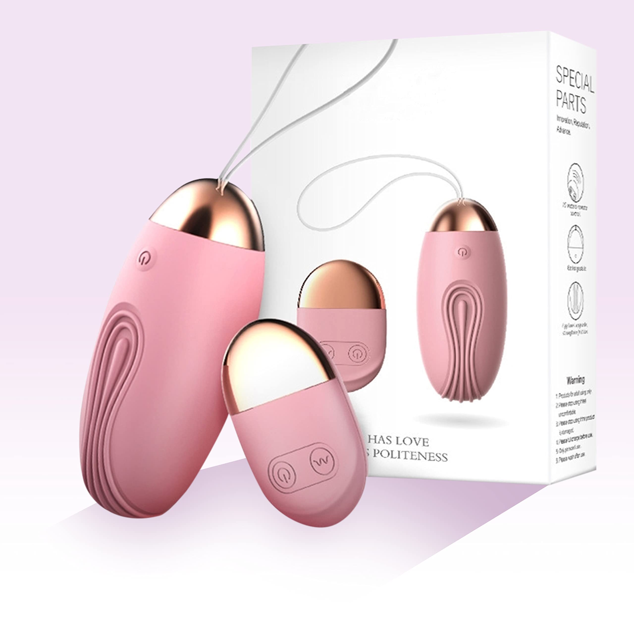 Remote Control Silicone Egg Vibrator for Women - 8cm Long, 3.3cm Diameter - Wireless Clitoral & G-Spot Stimulator - Discreet & Powerful Rechargeable Adult Toy for Couples Play & Solo Pleasure - Perfect for Bedroom Fun, Travel & Long Distance Relationships