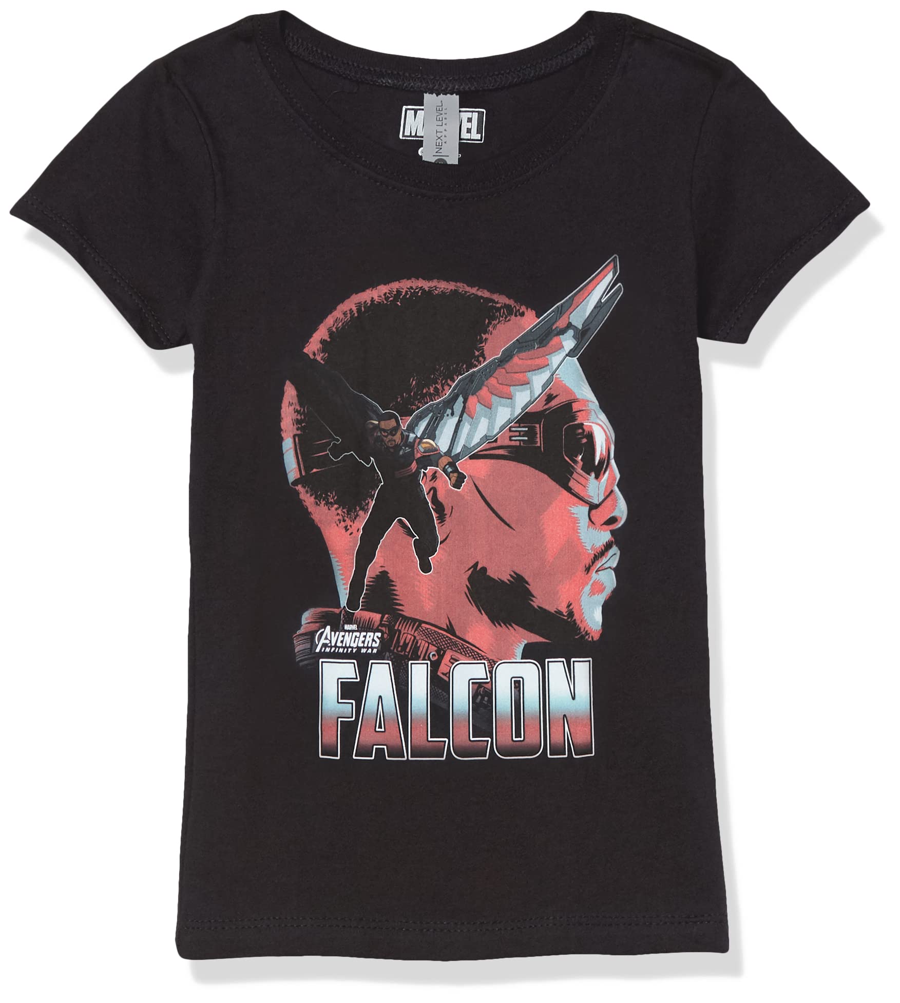 Marvel Falcon Superhero Girls T-Shirt for Kids - Soft Cotton Graphic Tee for School, Cosplay & Everyday Wear