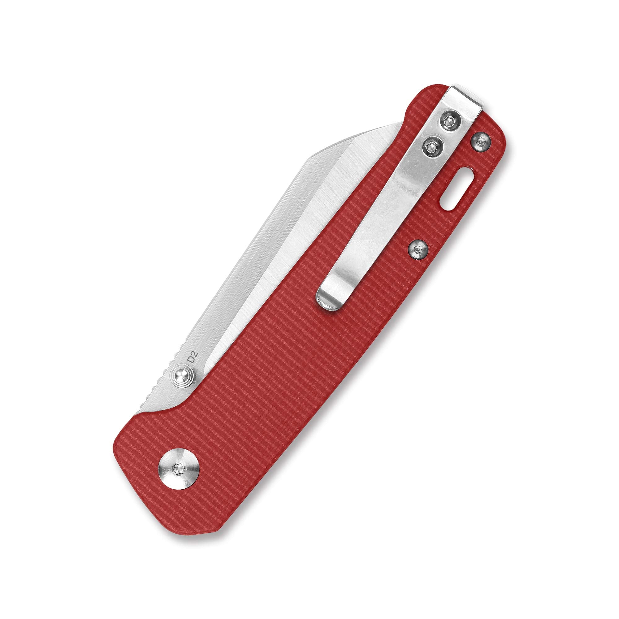 QSP Penguin Liner Lock Pocket Knife - D2 Steel Blade, Micarta Handle for Outdoor, Camping & Everyday Carry (EDC)