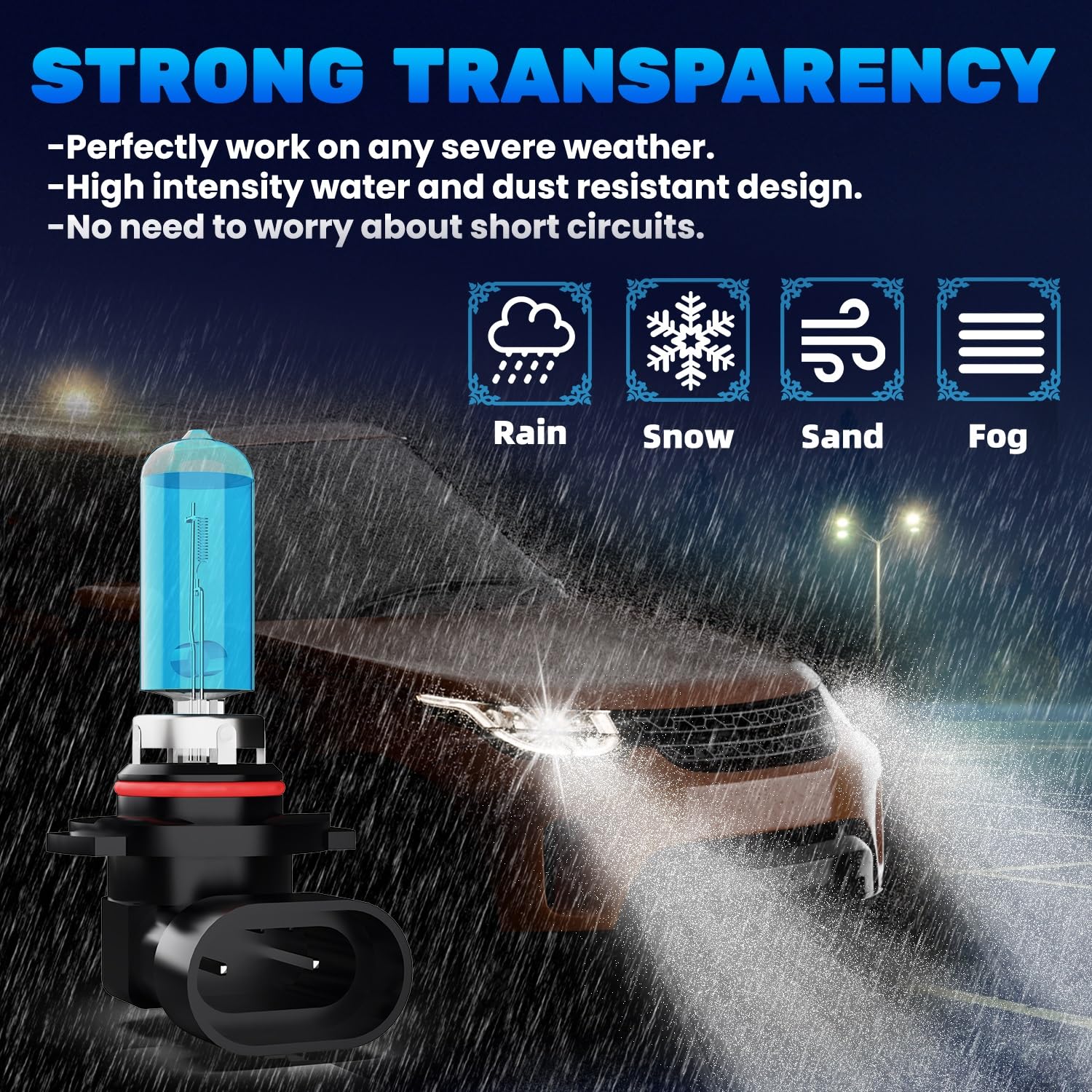 2014-2019 Toyota Highlander Headlight Bulbs Kit - 9005/HB3/H10 High Beam + H11/H8/H9 Low Beam + H11 Fog Light Combo - Plug and Play Halogen Replacement - Pack of 6 - Perfect for Night Driving and Off-Road Adventures
