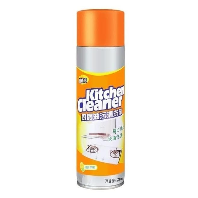 Tesoriq Multipurpose Bubble Foam Cleaner - Powerful Kitchen Degreaser Spray for Oil & Grease Removal, Chimney & Surface Cleaning (500ml) - Ideal for Stovetops, Ovens, Grills & Home Deep Cleaning