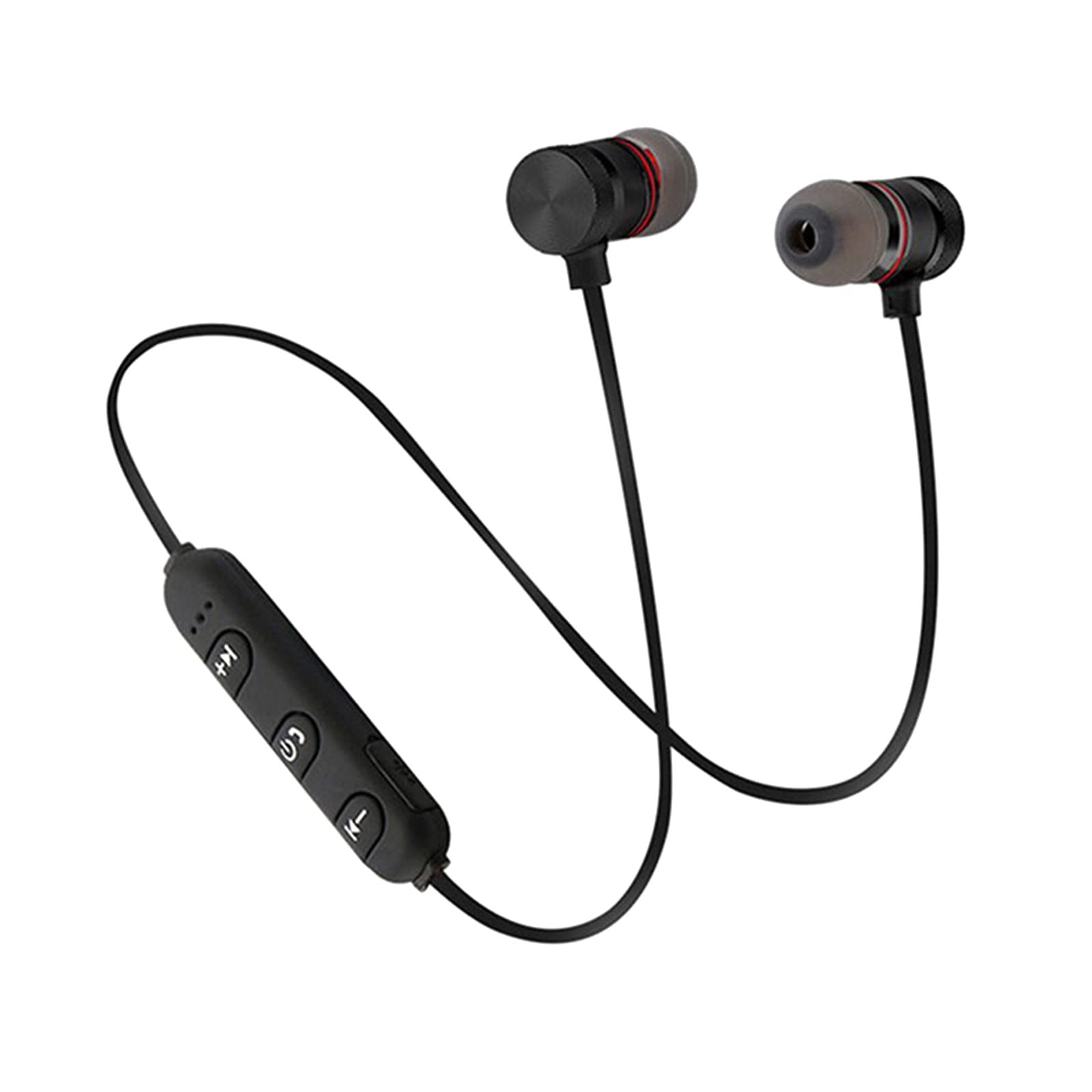 YaYiYa Bluetooth 5.0 Wireless Earbuds with Mic - Magnetic Neckband Sport Headphones, Stereo Sound, Metal Design - Compatible with iPhone, Android & All Smartphones - Perfect for Running, Gym & Outdoor Activities