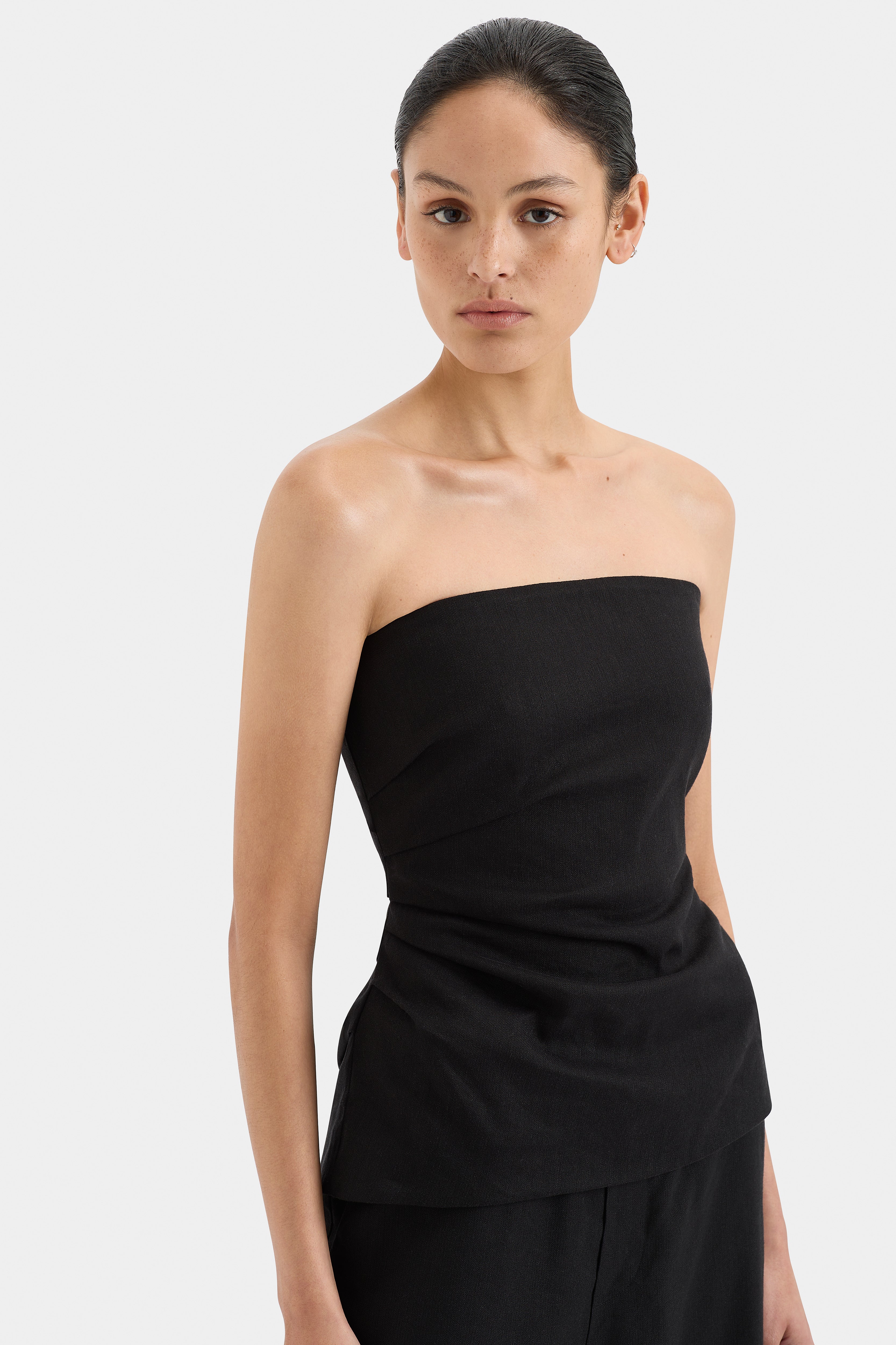 Elegant Dorian Pleated Bodice Top for Women - Perfect for Weddings, Parties & Special Occasions