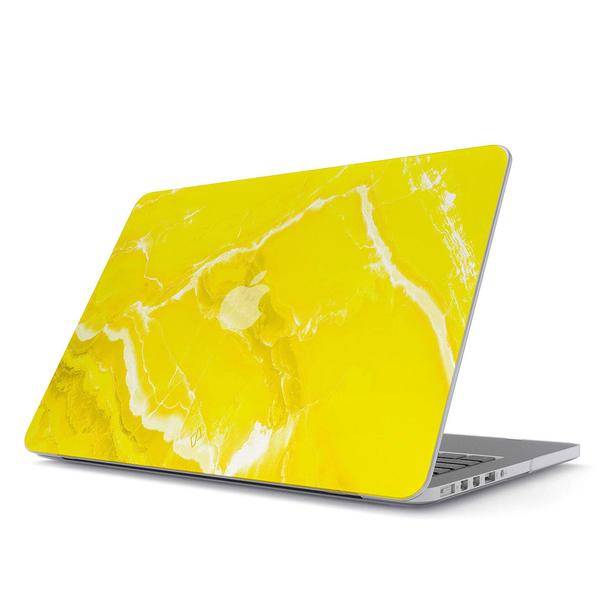 BURGA Hard Protective Case for MacBook 12 Inch A1534 (2015-2017) - Neon Yellow Marble Design with Retina Display | Durable Cover for Women & Girls | Perfect for School, Work & Travel Accessories