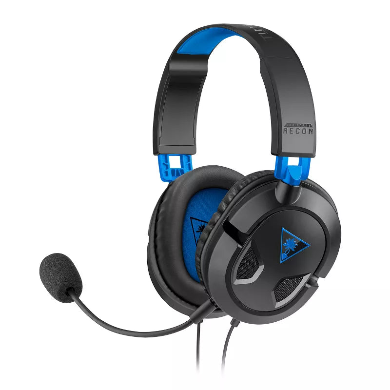 Turtle Beach Recon 50P Stereo Gaming Headset for PS4 & PS5 - Black | Noise Cancelling Mic, Lightweight Design | Perfect for Online Multiplayer, Streaming & Late-Night Gaming Sessions