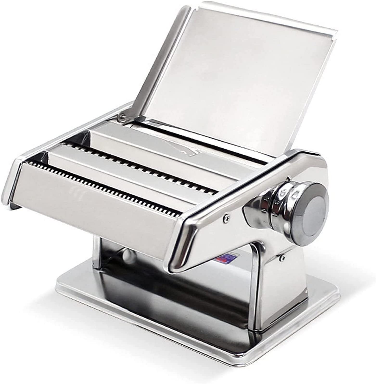 Stainless Steel Pasta Maker Machine - Adjustable Thickness Pasta Roller & Noodle Maker for Homemade Spaghetti, Ravioli, Lasagna | Perfect Kitchen Tool for Italian Cuisine & Family Cooking