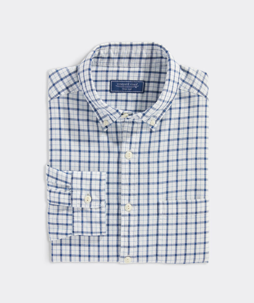 Indigo Check Twill Shirt for Men | Classic Casual Button Down Shirt | Perfect for Office, Date Night & Weekend Outings
