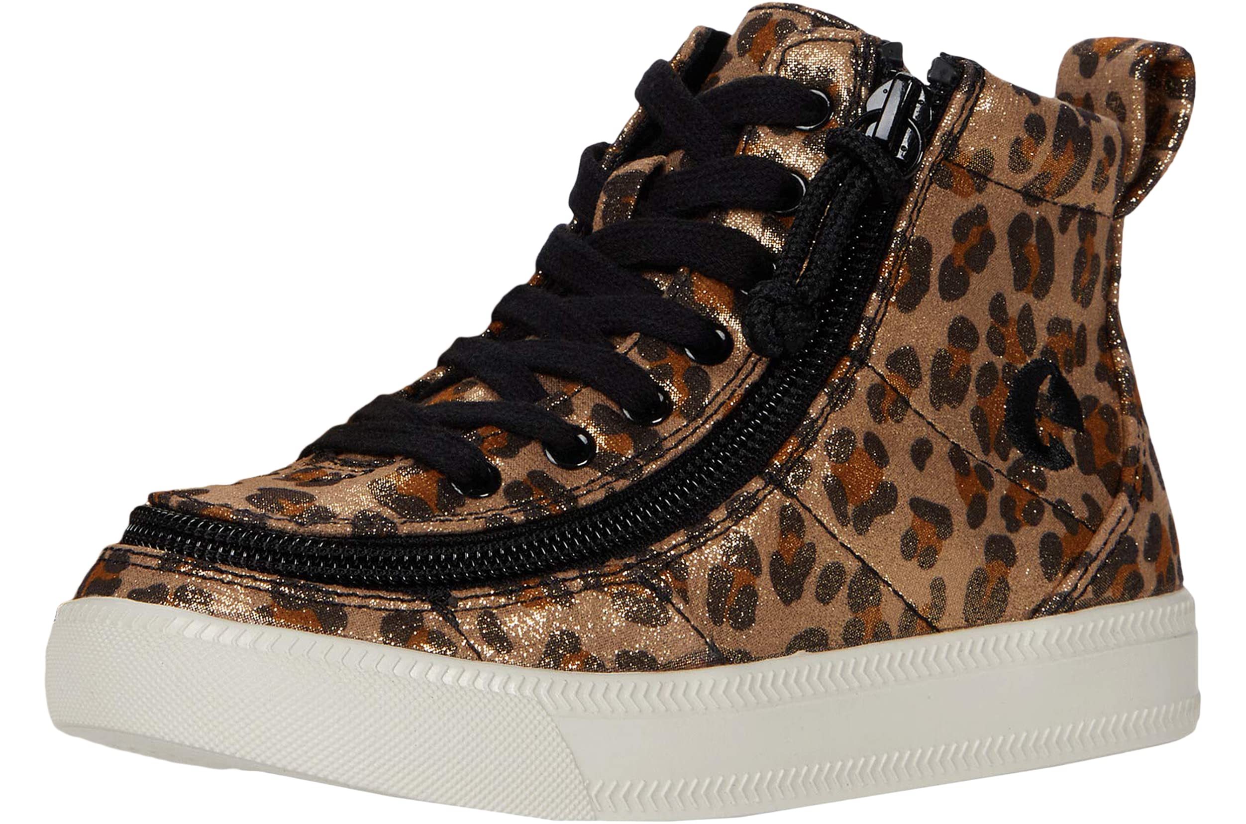 BILLY Footwear Kids Classic Lace High II Sneakers - Adjustable Lace-Up Shoes with Wrap Zipper Closure for Boys & Girls | Durable Lightweight School & Play Shoes for Little & Big Kids | Perfect for Running, Jumping & Everyday Activities