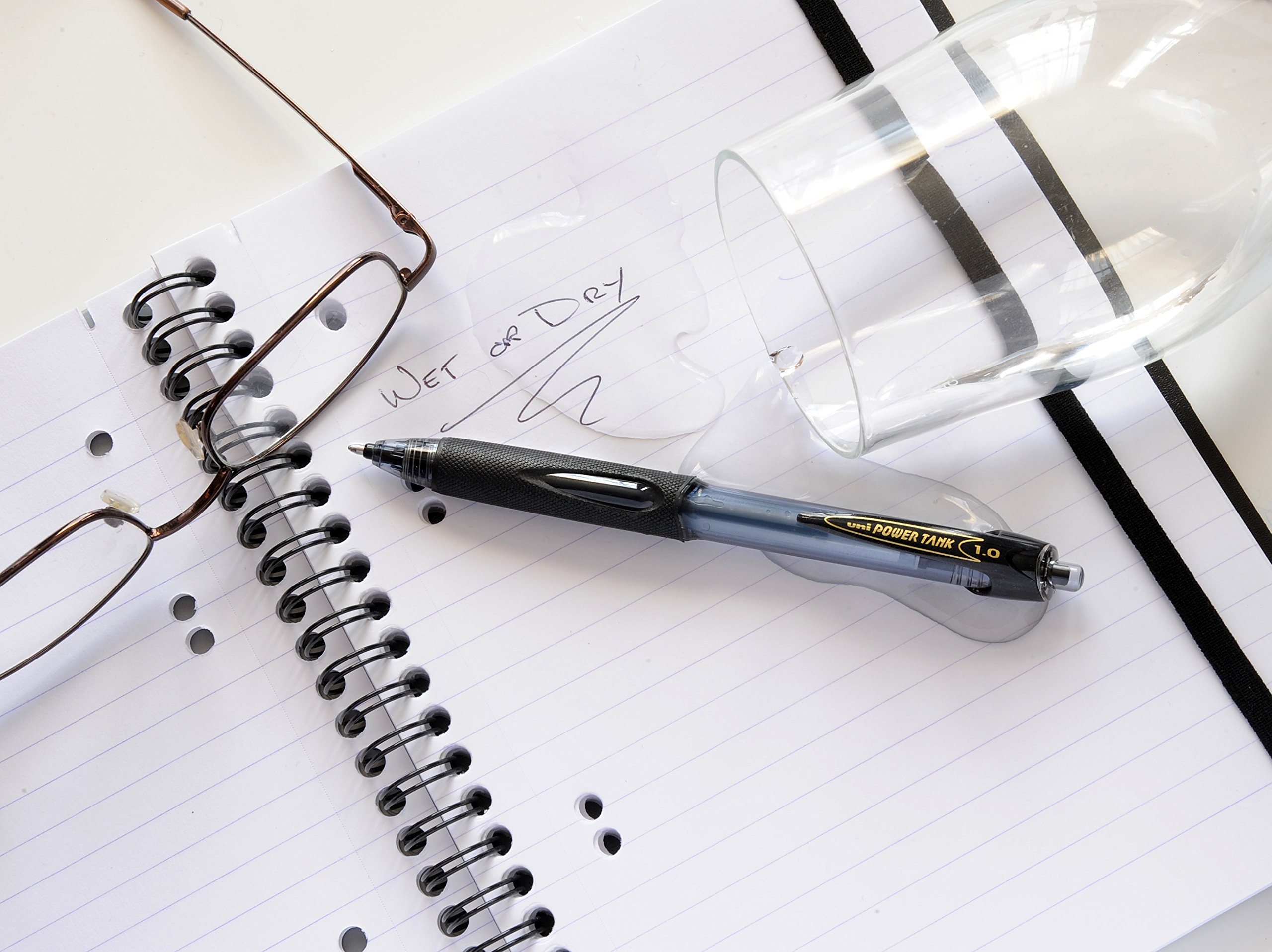 uni-ball SN-220 Power Tank Broad Retractable Ballpoint Pens - Black Ink, 12-Pack for Office, School & Everyday Writing - Smooth, Reliable & No-Skip Performance