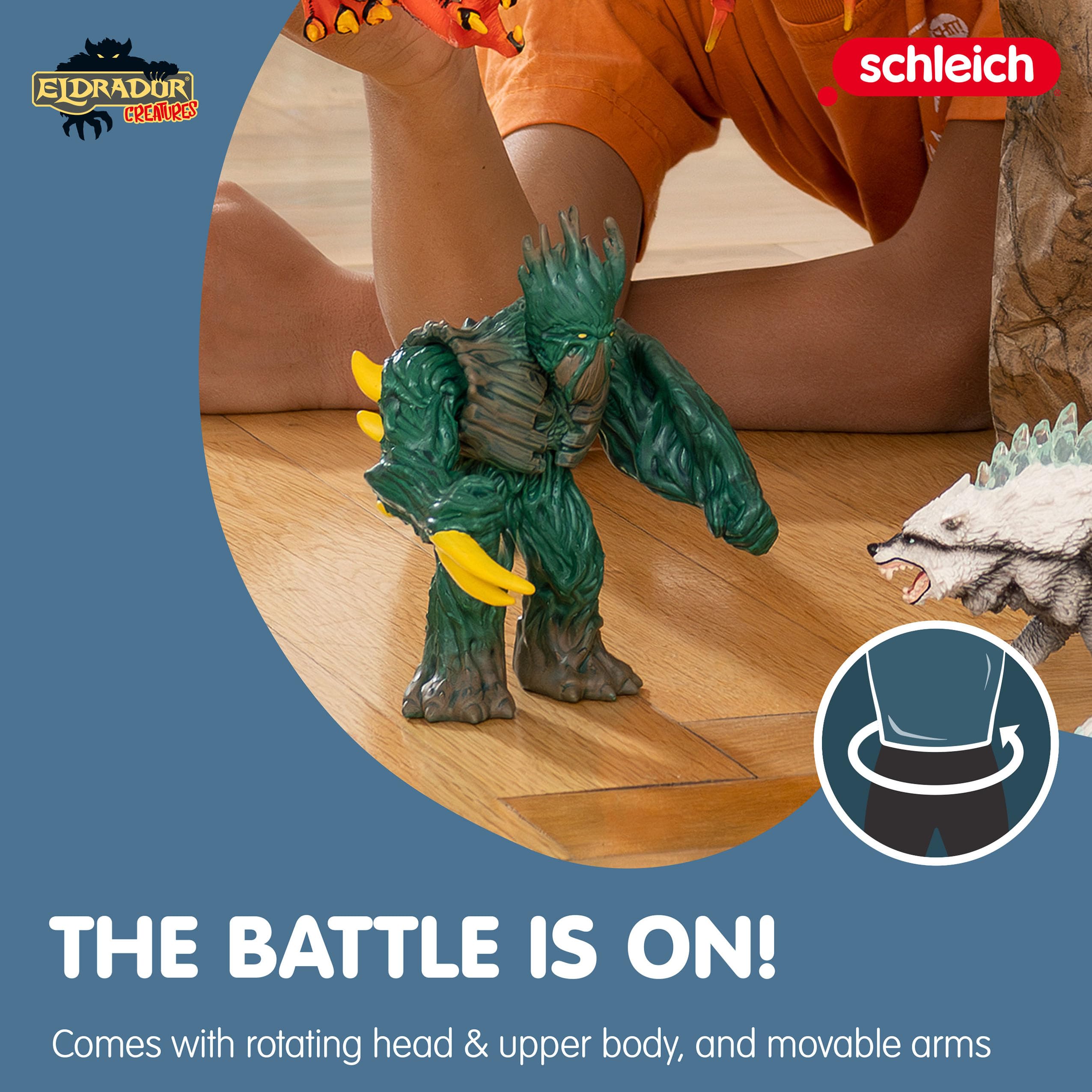 Schleich ELDRADOR CREATURES Jungle Emperor - Articulated Fantasy Dragon Toy with Rotating Wings & Tail | Collectible Action Figure for Boys & Girls Ages 7+ | Imaginative Play, Diorama Display & Gift for Fantasy Lovers
