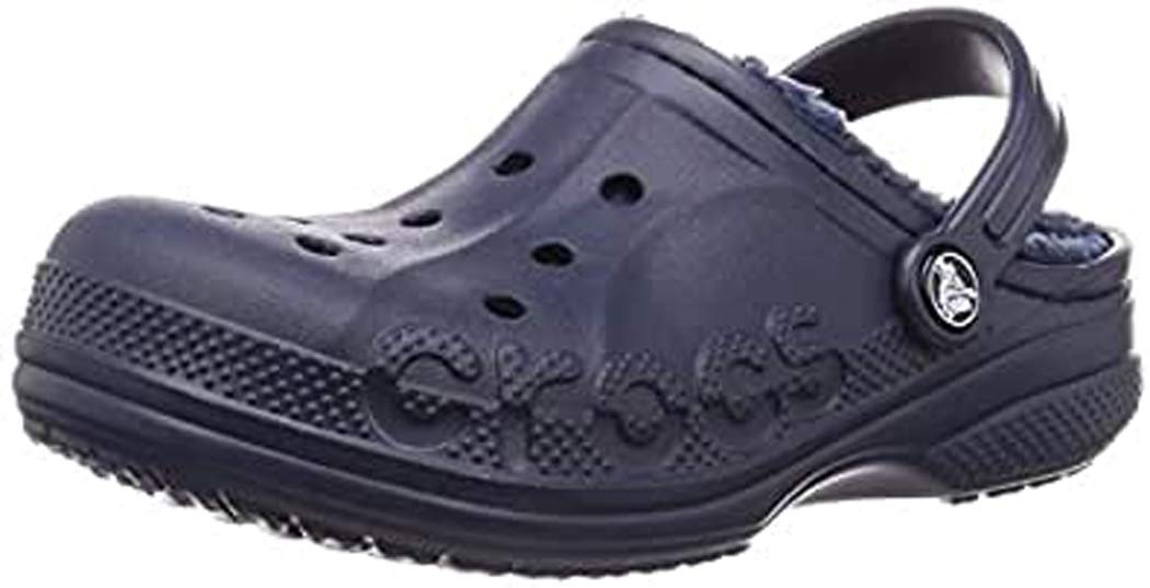 Crocs Kids' Baya Lined Clog - Warm Fuzzy Winter Slippers for Boys & Girls | Cozy Indoor & Outdoor House Shoes for Playtime & School