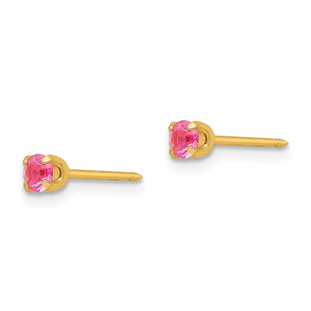 Sterling Silver 24K Gold Plated January Birthstone Crystal Earrings for Women – Perfect Gift for Birthday, Anniversary & Special Occasions