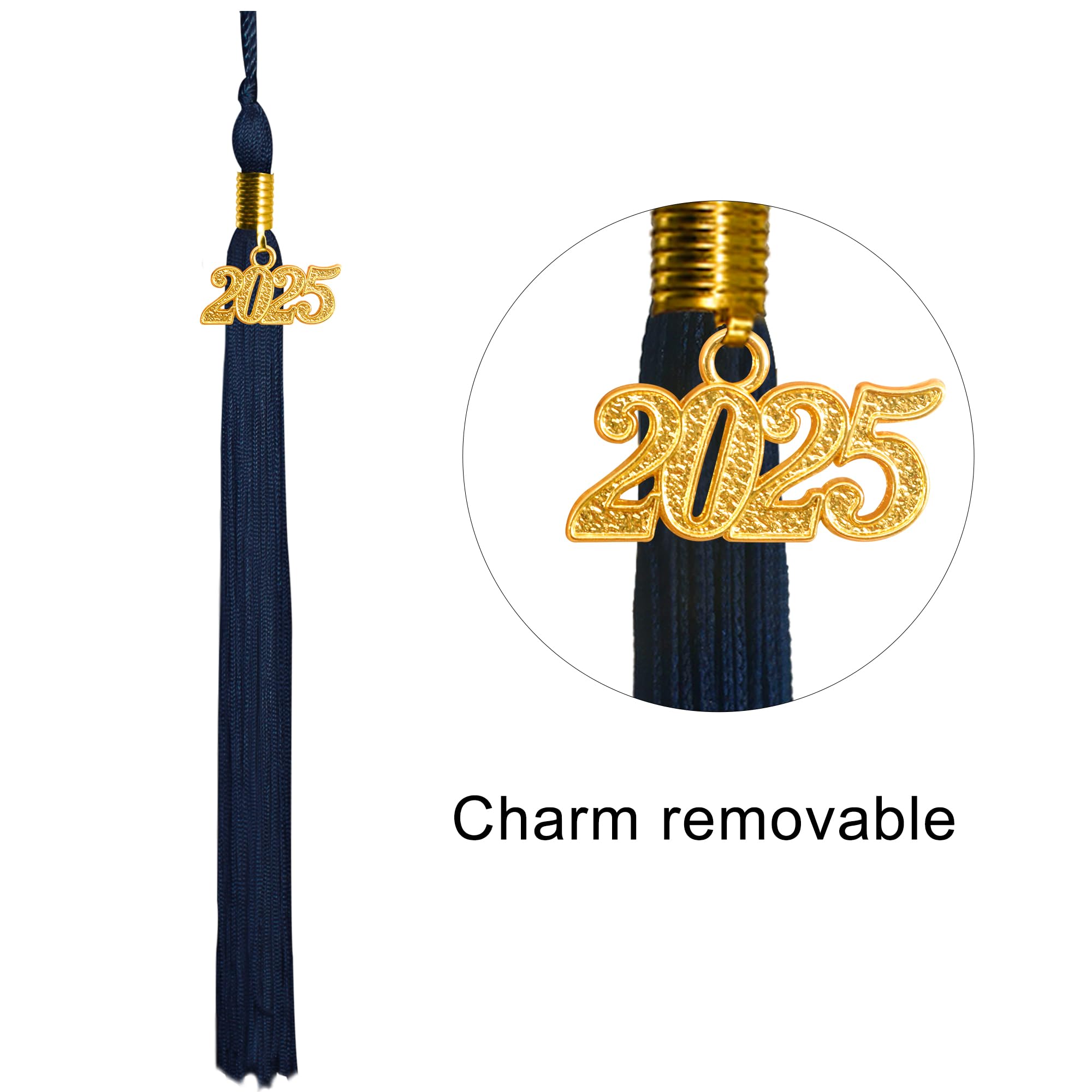 2025 Graduation Cap and Gown Set - Shiny High School & Bachelor Degree Regalia with Commemorative Tassel - Perfect for Graduation Ceremonies, Photos & Celebrations