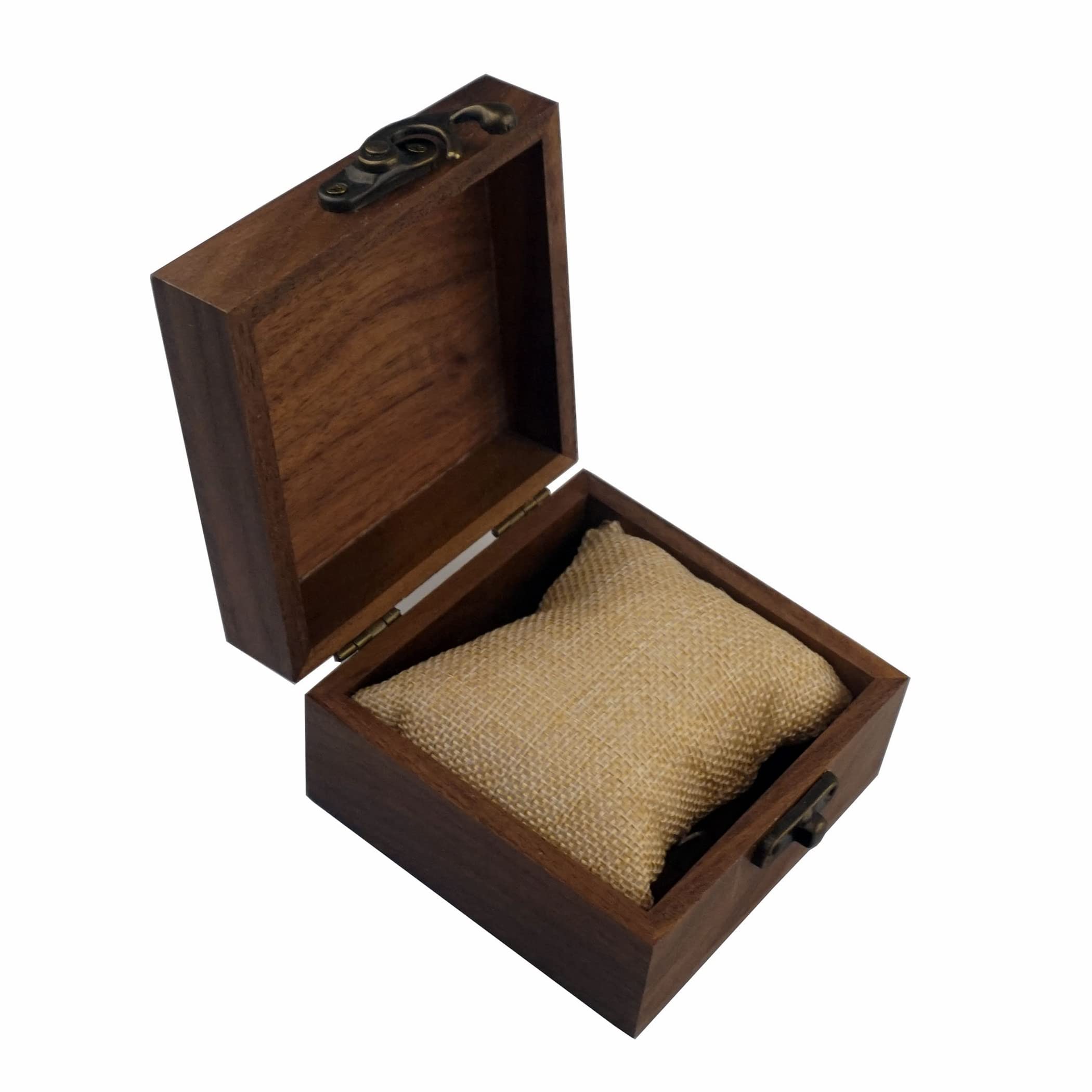 Handmade Walnut Wood Jewelry Box - Keepsake Storage for Necklaces, Rings & Watches - Perfect Gift for Women, Men & Crafters - Elegant Home Decor & Wedding Present