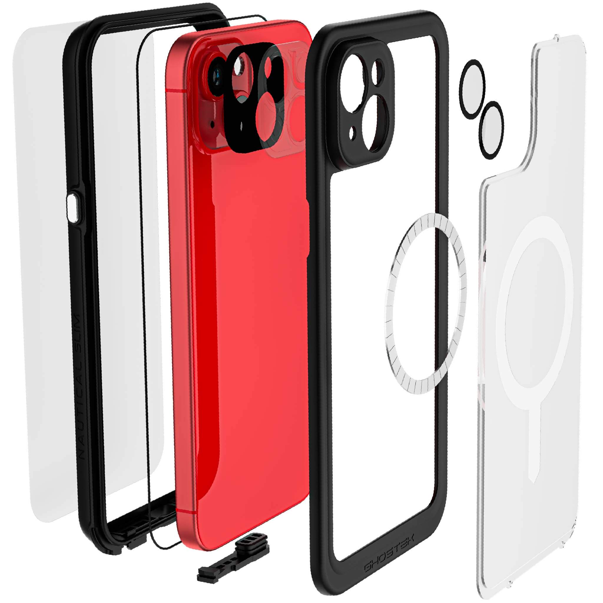iPhone 15 Series Rugged Full Body MagSafe Protective Case - Slim Shockproof Cover for iPhone 15/15 Pro/15 Pro Max | Waterproof & Drop Protection | Perfect for Outdoor Adventures, Travel & Daily Use