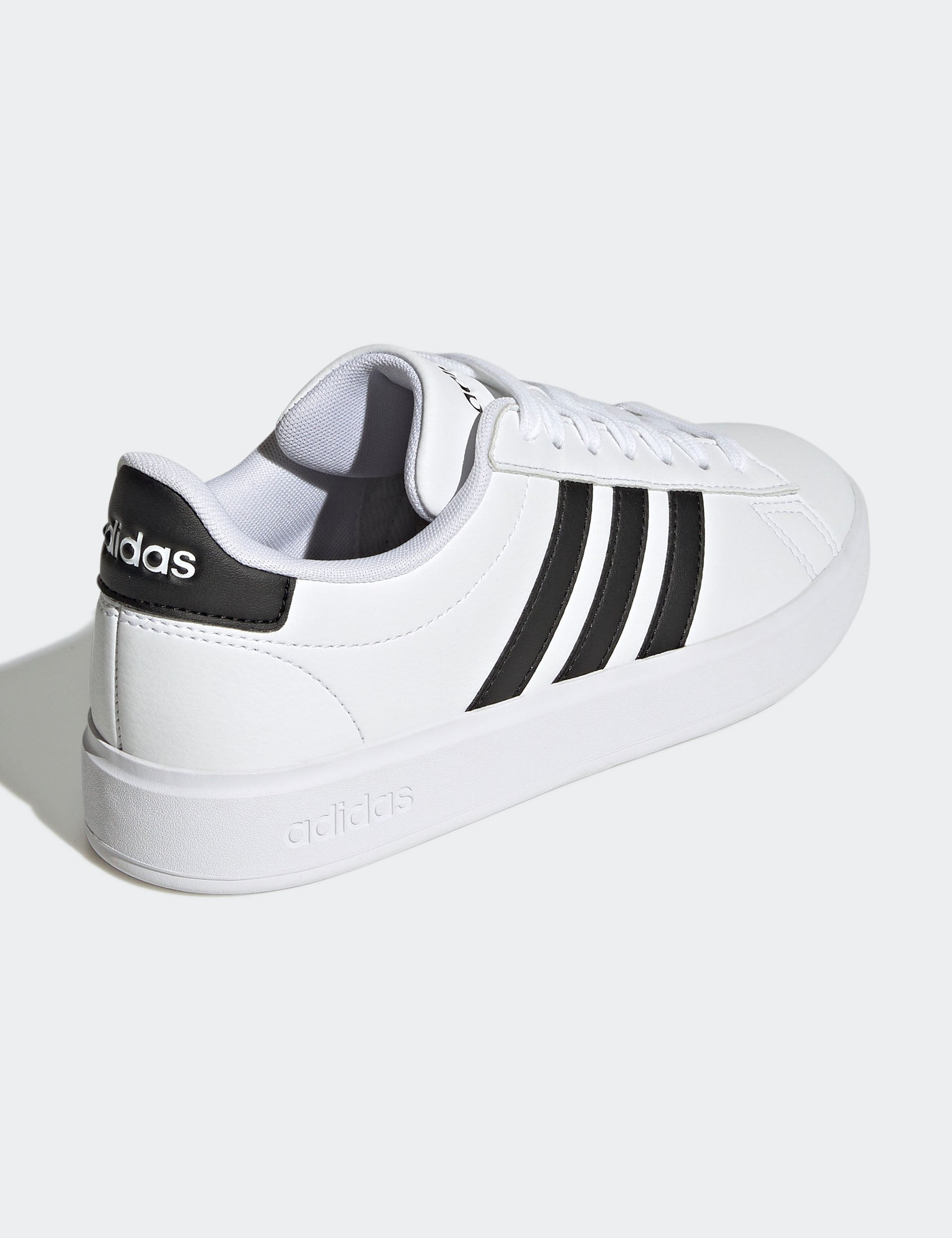 Grand Court Cloudfoam Lifestyle Comfort Sneakers - Cloud White/Core Black - Casual Walking Shoes for Men & Women - Perfect for Everyday Wear, Gym & Travel