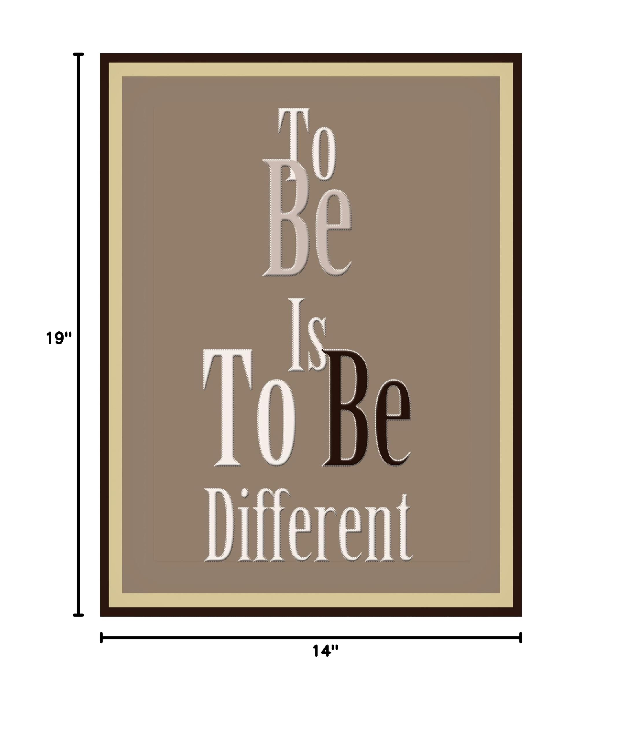 Trademark Fine Art 'To Be Word Art' Canvas Wall Decor by Richard Homawoo - Inspirational Home & Office Artwork for Living Room, Bedroom or Gift