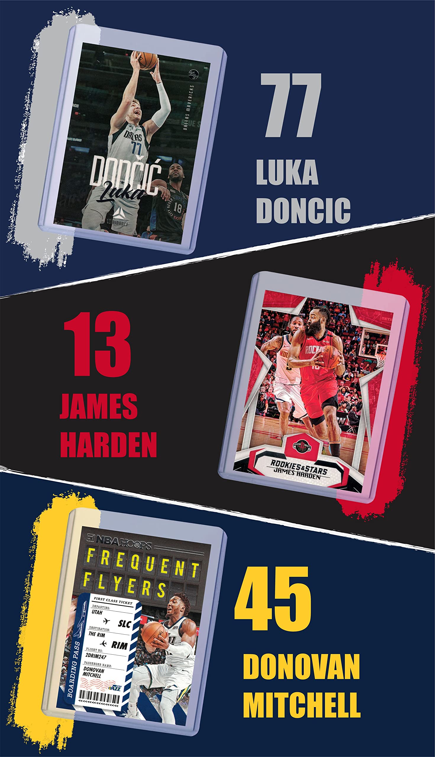 Premium NBA Basketball Trading Cards Collection - Giannis Antetokounmpo, Luka Doncic, James Harden, Michael Jordan & More | Perfect for Collectors, Gifts & Fantasy Sports Fans