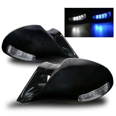 1992-1996 Honda Prelude M3 Style Manual Side Mirrors - Replacement Power Folding Car Mirrors for Honda Prelude 4th Gen - Perfect for DIY Installation & Car Restoration Projects