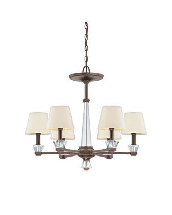 Quoizel DX5006 PN Deluxe 6-Light Chandelier - Paladian Bronze Finish | Elegant Dining Room & Foyer Lighting Fixture