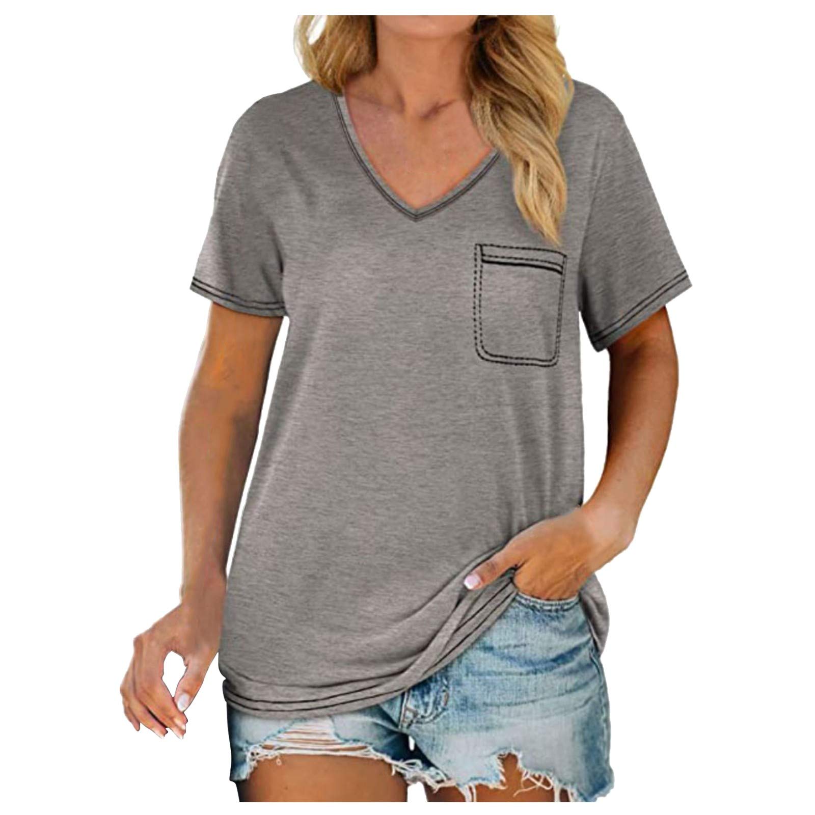 Sexy Women's V-Neck Sleeveless Blouse - Summer Fashion Tops & Casual Vest Shirts for Women | Perfect for Beach Outings, Date Nights & Office Wear